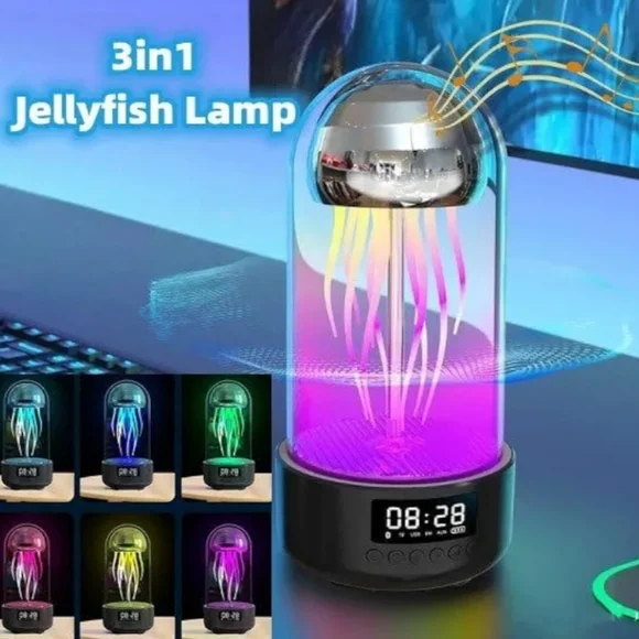 Bluetooth Speaker Mechanical Motion Jellyfish Lights - Picture 3 of 16